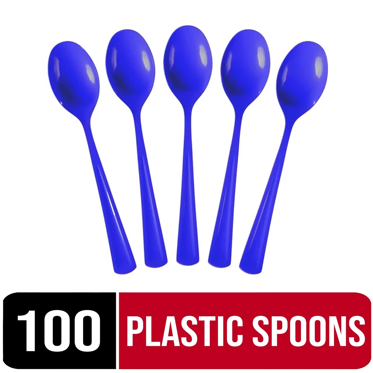 Party Solids 100 Pcs Disposable Utensils – Heavy Duty Plastic Cutlery Set – Premium Plastic Forks, Spoons or Knives for Parties, Events, Catering & Tableware Supplies by Exquisite